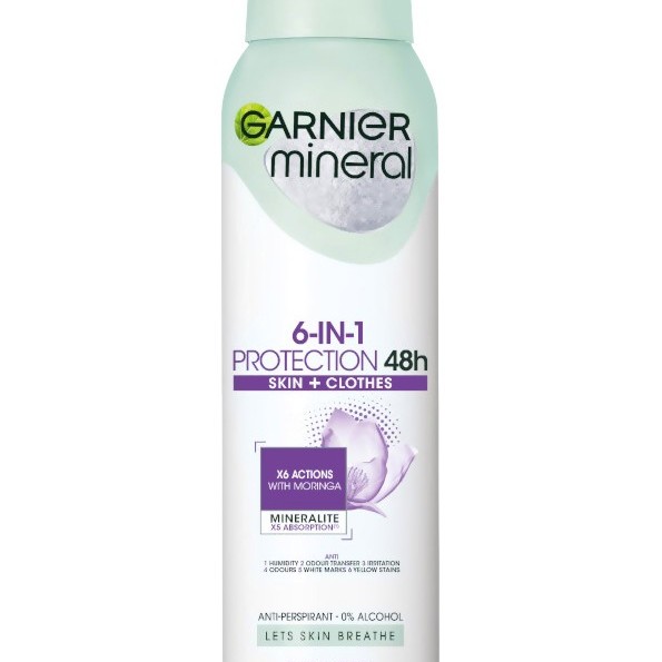 Garnier Mineral 6 in 1 Protection 48h Floral Fresh - Дезодорант против изпотяване 150мл