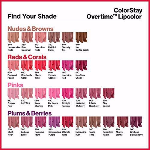 Revlon Colorstay Overtime 16 Hours Lipcolor - Дълготраен гланц за устни