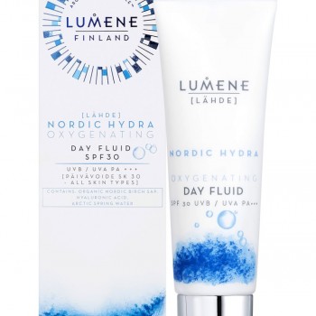 Lumene Lahde Nordic Hydra Oxygenating Day Fluid - Хидратиращ флуид за лице SPF30