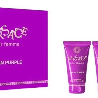 Versace Dylan Purple - Подаръчен комплект за жени: 50мл парфюм EDP + 50мл лосион за тяло + 50мл душ гел