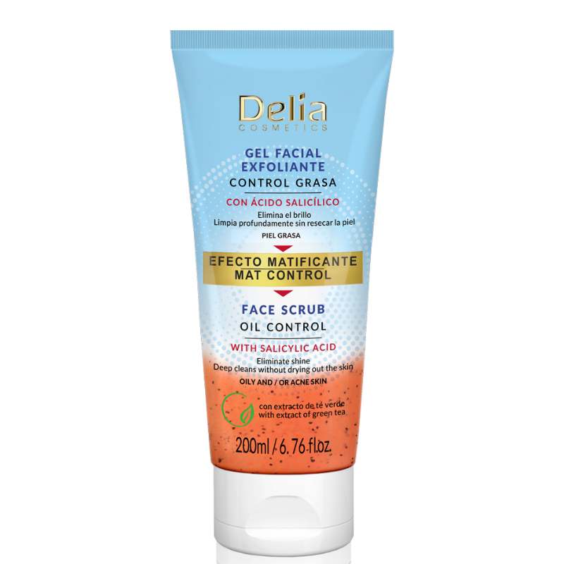 Delia Gel Facial Exfoliante - Ексфолиант за лице 200мл