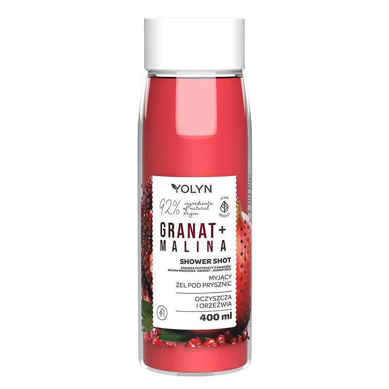 Yolyn Shower Shot Granat Malina - Душ гел с аромат нар и малина 400мл
