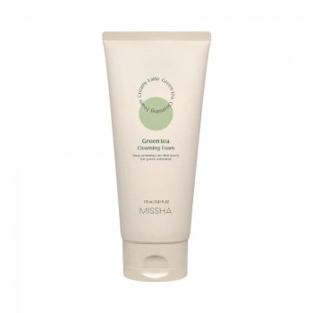 MISSHA Creamy Latte Cleansing Foam Green Tea - Почистваща пяна за лице със зелен чай 172мл