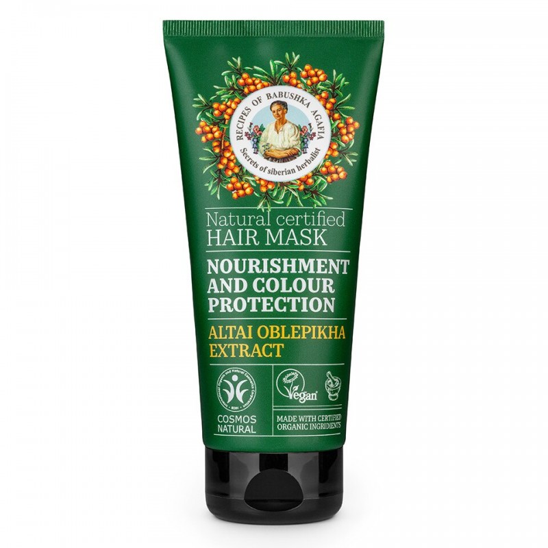 Recipes of Babushka Hair Mask Nourishment & Colour Protection - Подхранваща маска за защита на цвета 200мл