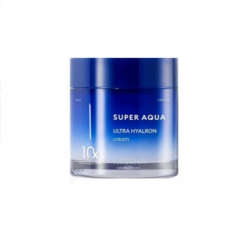 MISSHA Super Aqua Ultra Hyalron Cream - Хидратиращ крем за лице с 10 вида хиалуронова киселина 70мл