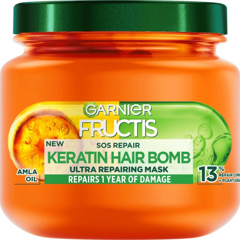 Garnier Fructis SOS Repair Keratin Hair Bomb - Маска за коса 320мл