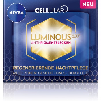 Nivea Cellular Luminous - Нощен крем за лице и шия 50мл