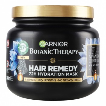 Garnier Botanic Therapy Magnetic Charcoal Hair Remedy - Маска за коса със сухи краища 340мл