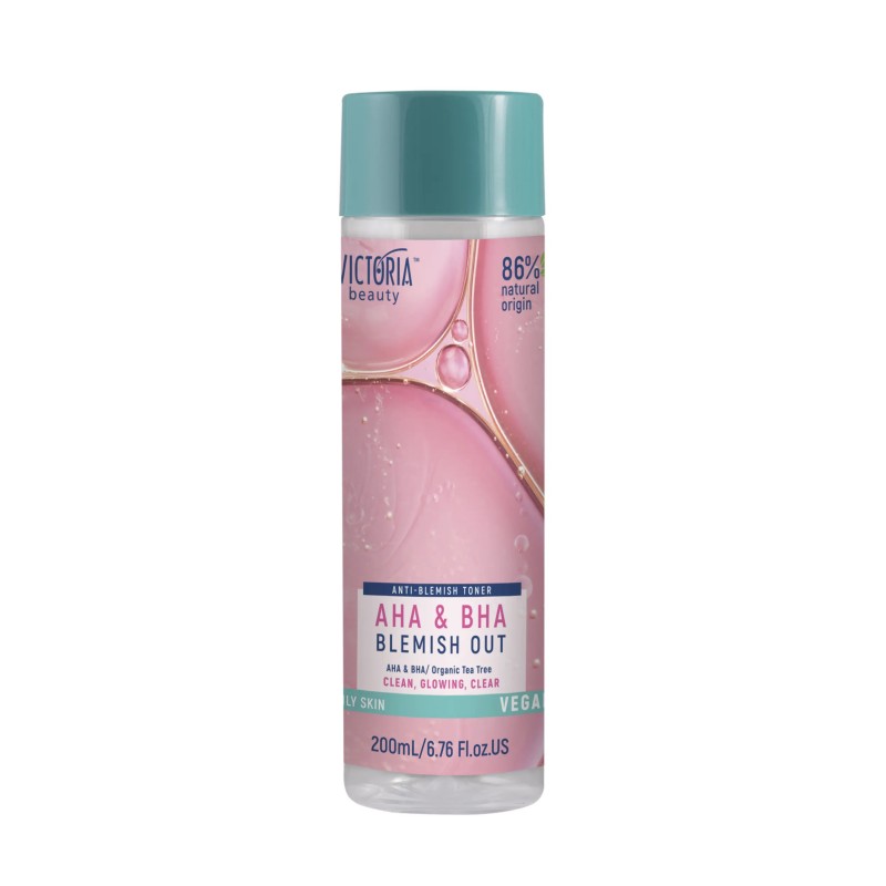 Victoria Beauty Blemish Out Peeling Tonic - Пилинг тоник за лице против пъпки с AHA & BHA 200мл