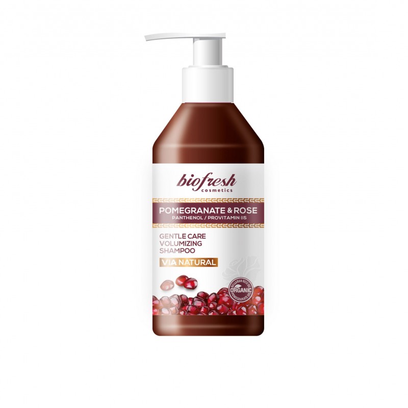 Biofresh Via Natural - Мицеларен шампоан с роза и нар