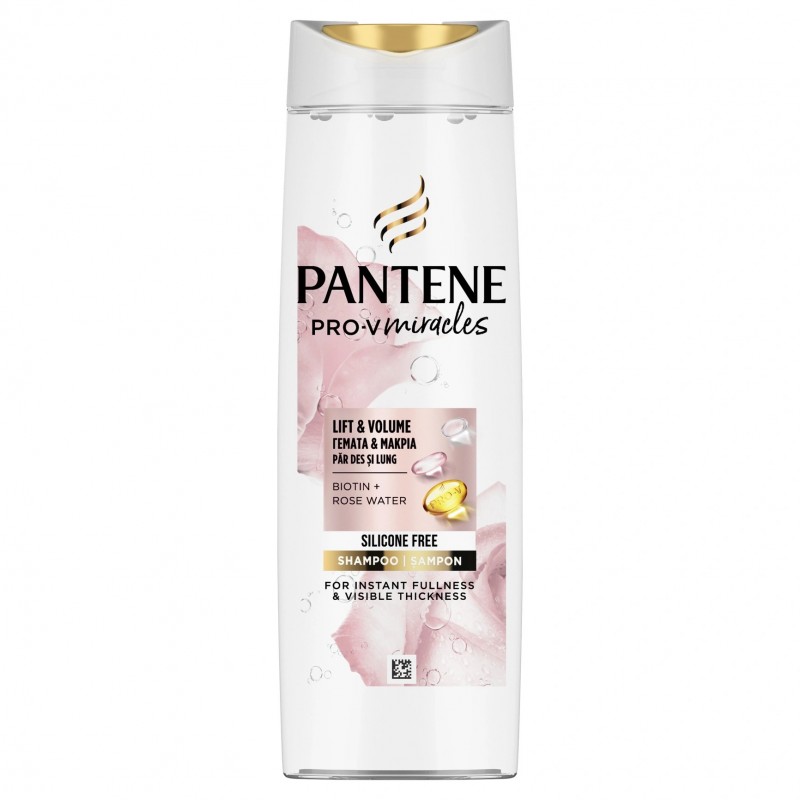 Pantene Pro-V Miracles Lift&Volume - Шампоан за коса с биотин и розова вода 300мл
