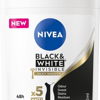 Nivea Black & White Invisible Silky Smooth - Дамски део стик 50мл