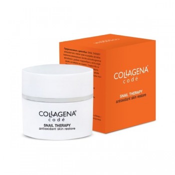 Collagena Code Snail Therapy Antioxidant Skin Restore - Крем за лице с екстракт от охлюви 50мл