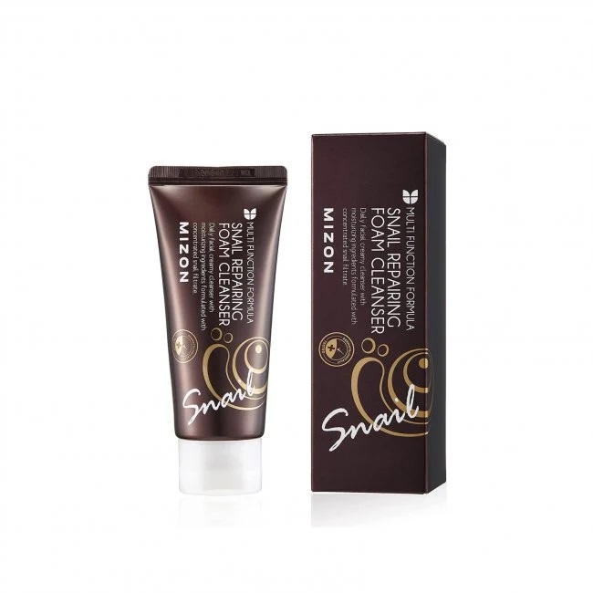 Mizon Snail Repairing Foam Cleanser - Почистваща пяна за лице 60мл