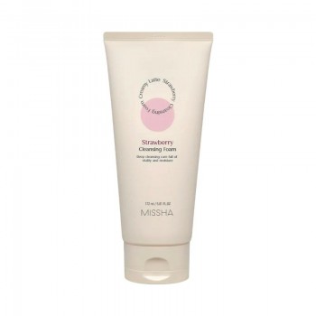 MISSHA Creamy Latte Cleansing Foam Strawberry - Почистваща пяна за лице с ягода 172мл