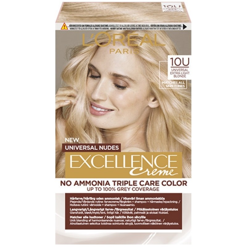 Loreal Excellence Creme No Ammonia Triple Care Color Universal Nudes - Безамонячна боя за коса