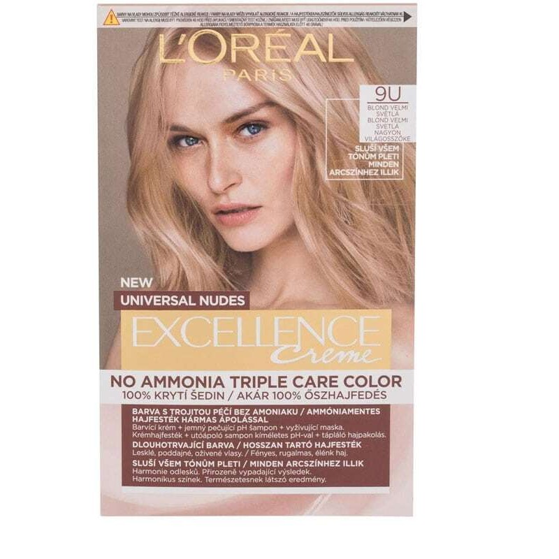 Loreal Excellence Creme No Ammonia Triple Care Color Universal Nudes - Безамонячна боя за коса