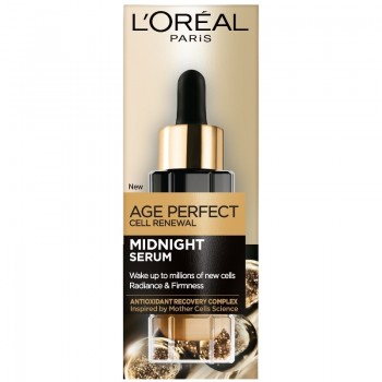 Loreal Age Perfect Cell Renew Midnight Serum - Подмладяващ нощен серум за лице, 30мл