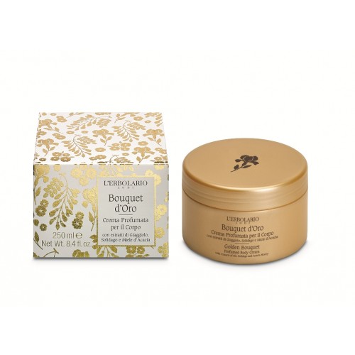 L'erbolario Golden Bouquet Cream - Ароматен крем за тяло с екстракти от Ирис, Солидаго и Акациев мед 250мл