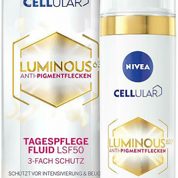 Nivea Cellular Luminous Fluid - Дневен флуид за лице против пигментни петна SPF 50