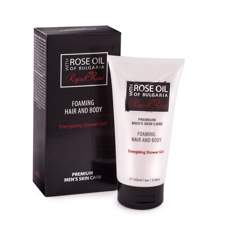 Biofresh Regina Roses Premium Men's Skincare Foaming Hair and Body Shower Gel - Енергизиращ душ гел 150мл