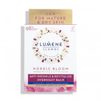 Lumene Nordic Bloom Vitality Anti-Wrinkle & Revitalize Overnight Balm - Нощен крем за лице против бръчки 50мл