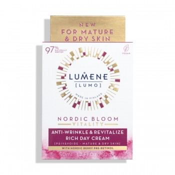 Lumene Nordic Bloom Vitality Anti-Wrinkle & Revitalize Rich Day Cream - Дневен крем за лице против бръчки 50мл