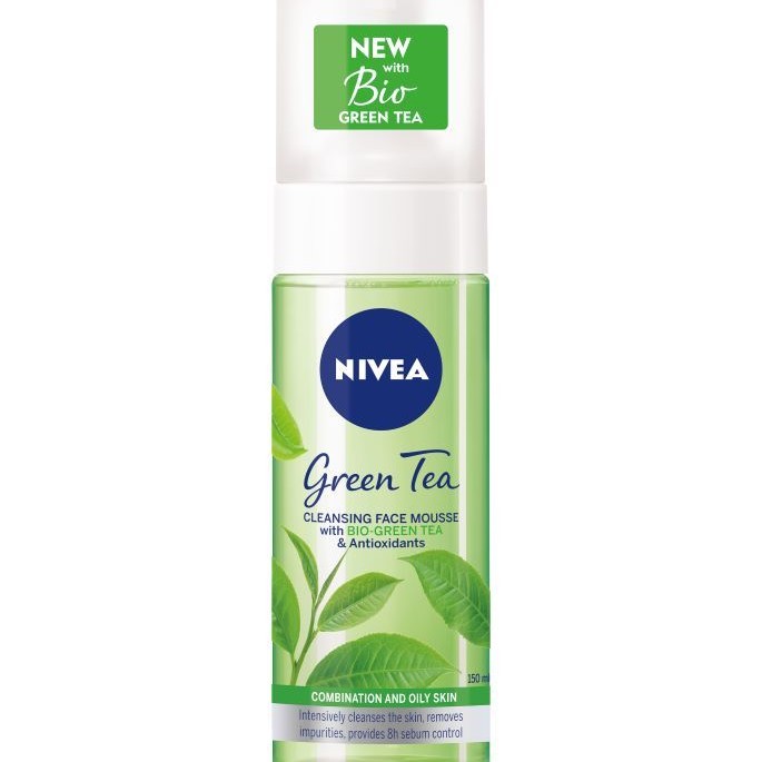 Nivea Green Tea Cleansing Face Mousse - Измиваща пяна 150мл