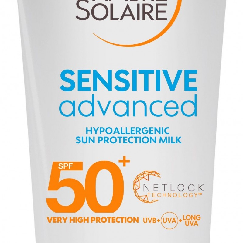 Garnier Ambre Solaire Sensitive Advanced - Слънцезащитен крем туба SPF 50+, 200 мл