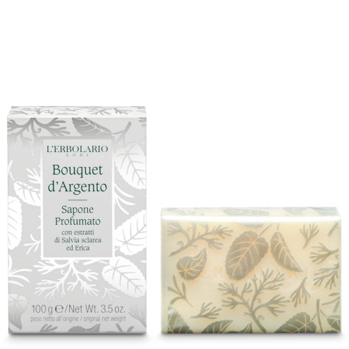 L'erbolario Silver Bouquet Perfumed Soap - Ароматен сапун с екстракти от Салвия склареа и Пирен