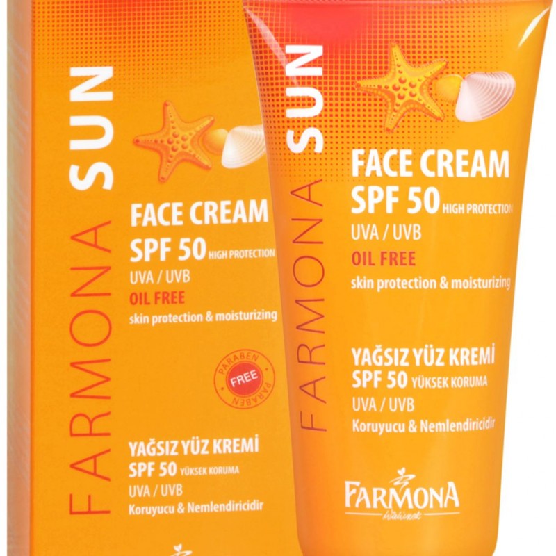 Farmona Sun Face Cream - Слънцезащитен крем за лице за мазна и смесена кожа SPF 50