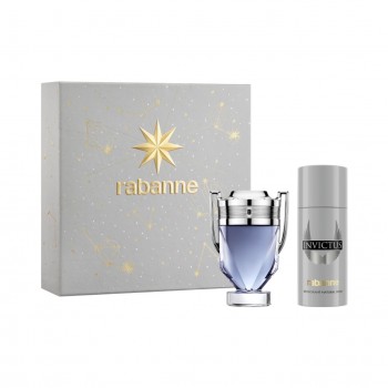 Paco Rabanne Invictus  - Мъжки подаръчен комплект 100 мл  EDT + 150 мл део спрей