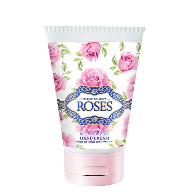 Nature of Agiva Roses Moisturizing Hand Cream - Хидратиращ крем за ръце с розова вода 100мл