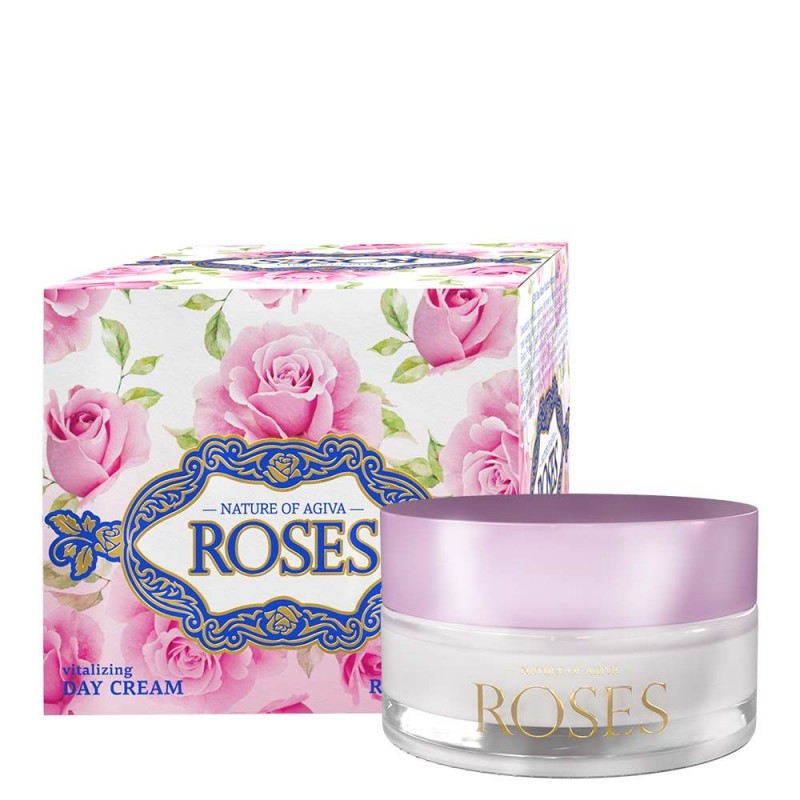 Nature of Agiva Roses Vitalizing Day Cream - Витализиращ дневен крем с натурална розова вода 50мл