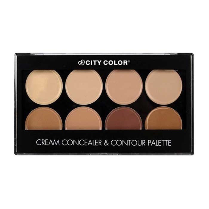City Color Cream Concealer & Contour Palette - Палитра с коректори за контуриране