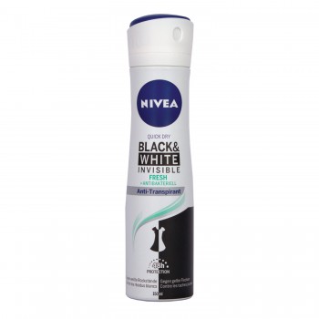 Nivea Black&White Invisible Дамски део спрей против изпотяване 150мл