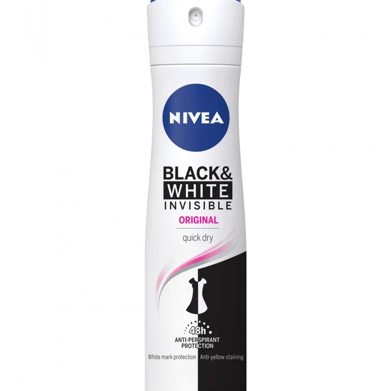 Nivea Black&White Original дамски део спрей 150мл