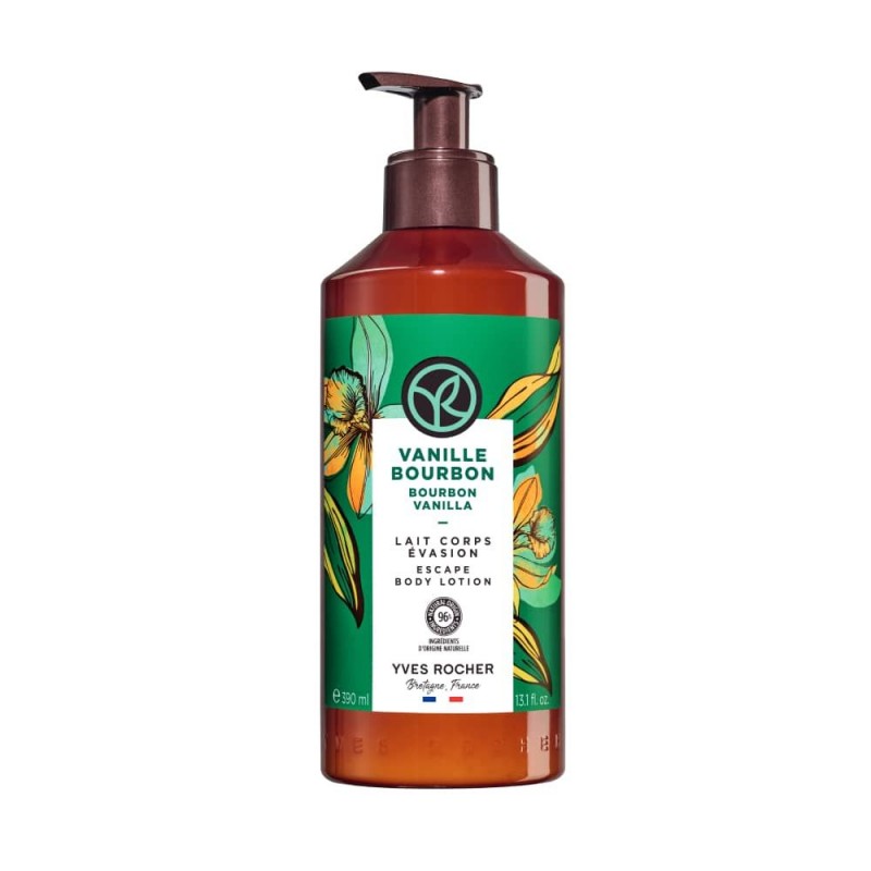 Yves Rocher BAIN NATURE Мляко за тяло Ванилия Хидратиращо мляко за тяло с топъл и чувствен аромат 390 ml