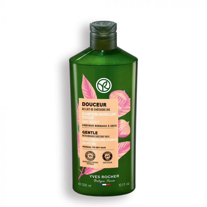 Yves Rocher Gentle Шампоан за омекотяване с Мляко от кестен 300 мл.