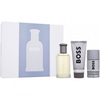 Hugo Boss Bottled - Подаръчен комплект за мъже : Парфюм ЕДП 100 мл + ЕДП 10 мл+ Душ гел 100 мл
