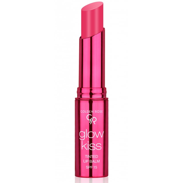 Golden Rose Glow Kiss Lipbalm Цветен балсам за устни 