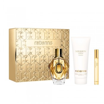 Paco Rabanne Million Gold For Her - Дамски комплет ЕДП 90 мл + ЕДП 10 мл+ Боди лосион 100 мл