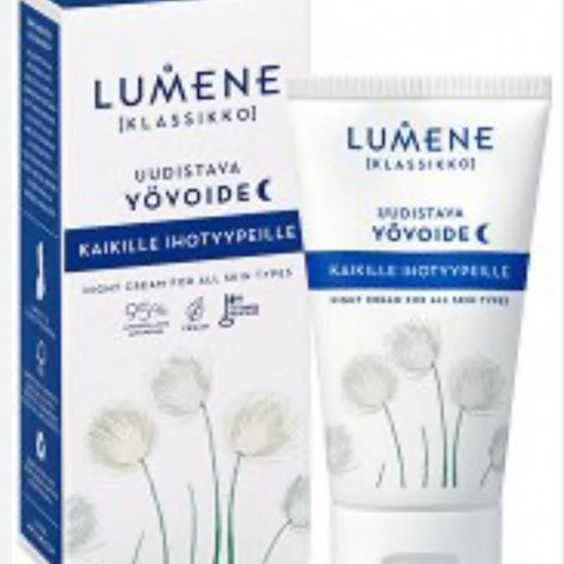  Lumene Klassikko night cream for all skin types Нощен възстановяващ крем за всеки тип кожа