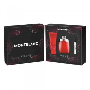 Mont Blanc Legend Red - Подаръчен комплект за мъже : 100 мл ЕДП + 7,5 мл ЕДП + 100 мл душ-гел
