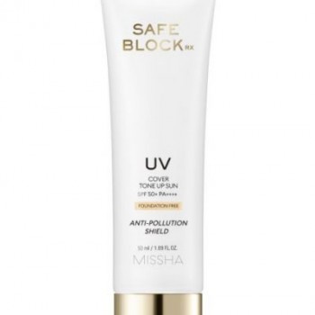 MISSHA Тониран слънцезащитен крем Safe Block RX Cover Tone Up, SPF50+, 50 ml