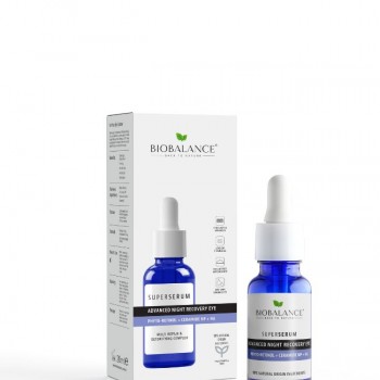 BIOBALANCE СУПЕР СЕРУМ ОКОЛООЧЕН ЗА ДОПЪЛНИТЕЛНО НОЩНО ВЪЗСТАНОВЯВАНЕ