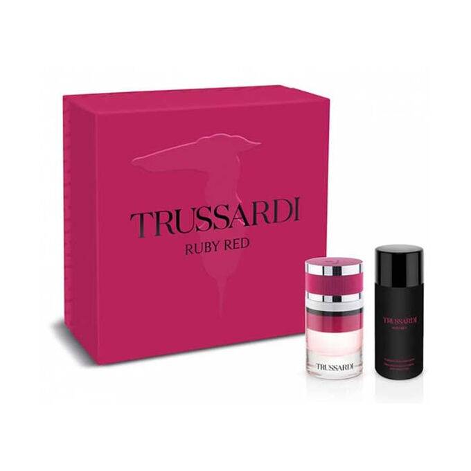 Trussardi Ruby Red Eau De Perfume Spray 60ml Set -Подаръчен комплект за жени ЕДП 60 мл + Имулсия за тяло 100 мл
