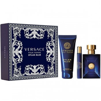 Versace Dylan Blue - Мъжки комплект парфюм EDT 100мл + парфюм EDT 10мл + душ гел 150мл