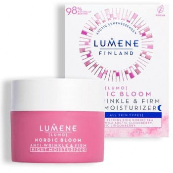 Lumene Lumo Nordic Bloom Night Moisturizer - Нощен лифтинг крем за лице 50мл