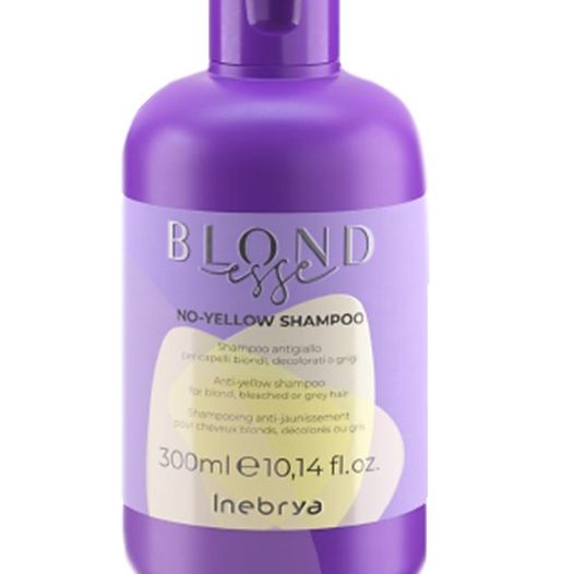 Inebrya Blond No-yellow Shampoo - Анти-жълт шампоан за изрусена коса 300мл